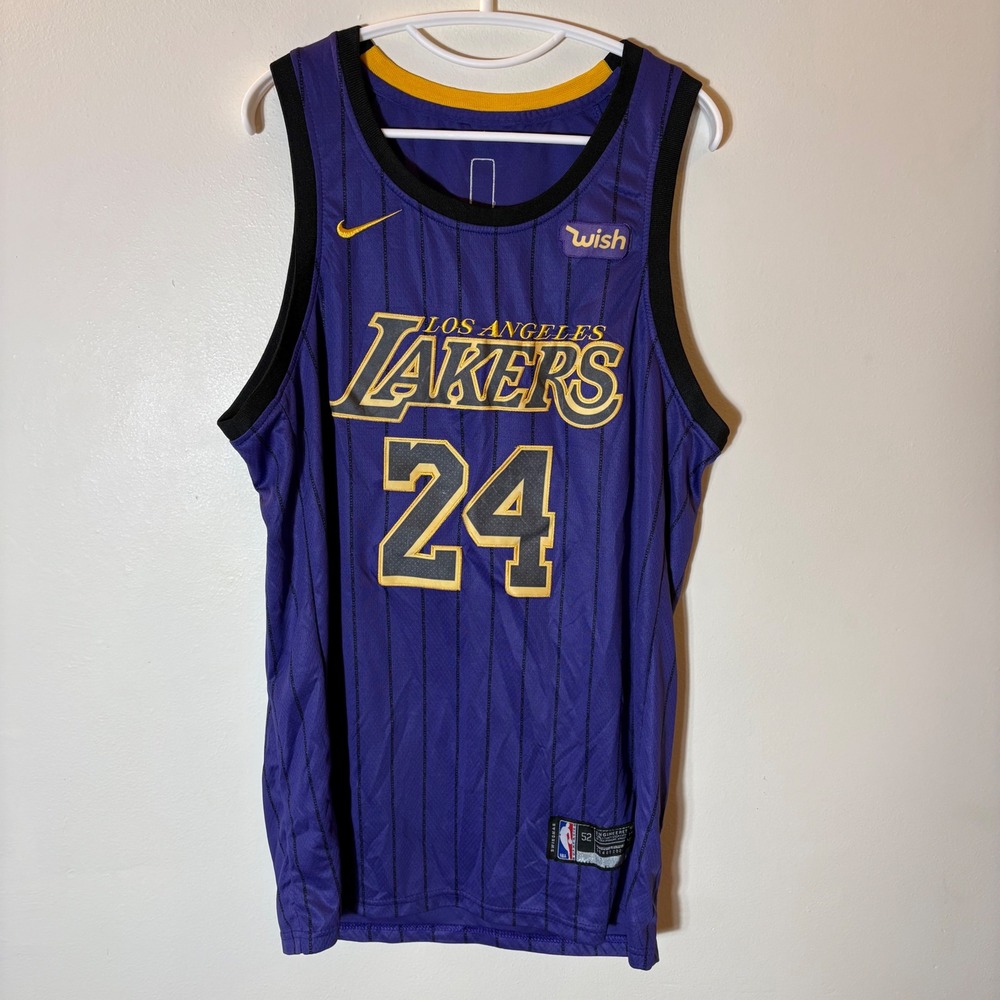 Nike Kobe Bryant Los Angeles Lakers 24 Statement Edition Jersey Mens 52 XL